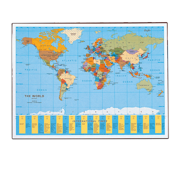 MD_58009 Sottomano Geographic Planisfero Läufer - 40 x 53 cm - Lebez - immagine 1