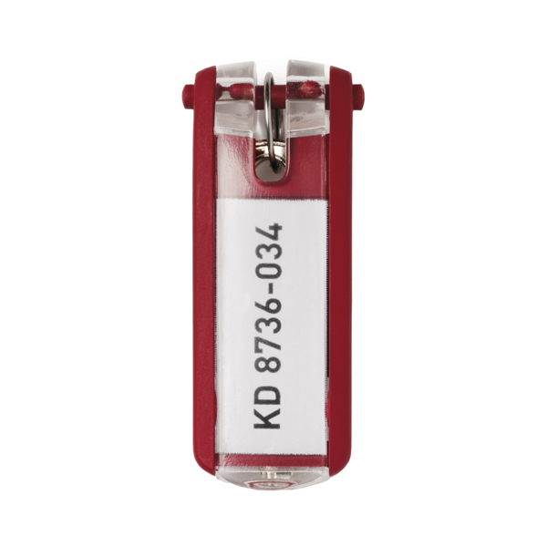 MD_58025 Portachiavi Key Clip - rosso - Durable - conf. 6 pezzi - immagine 1