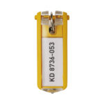 Portachiavi Key Clip - giallo - Durable - conf. 6 pezzi