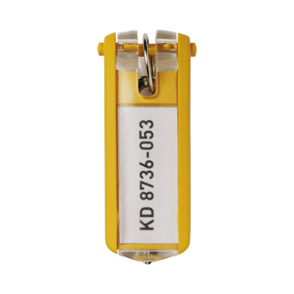MD_58026 Portachiavi Key Clip - giallo - Durable - conf. 6 pezzi - immagine 1