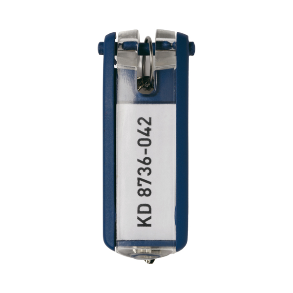 MD_58027 Portachiavi Key Clip - blu - Durable - conf. 6 pezzi - immagine 1