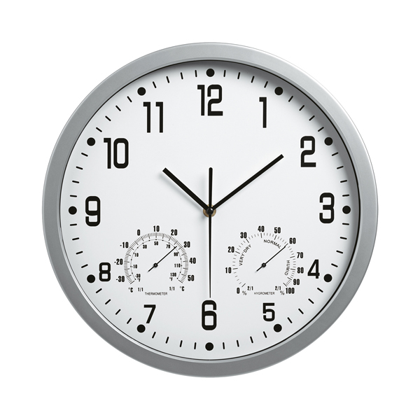 MD_58083 Orologio da parete Weather Station 3217 - diametro 35 cm - bianco - Lebez - immagine 1