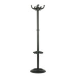 Appendiabiti Jolly - con portaombrelli - 8 posti - 168 x 40 cm - nero - Unisit