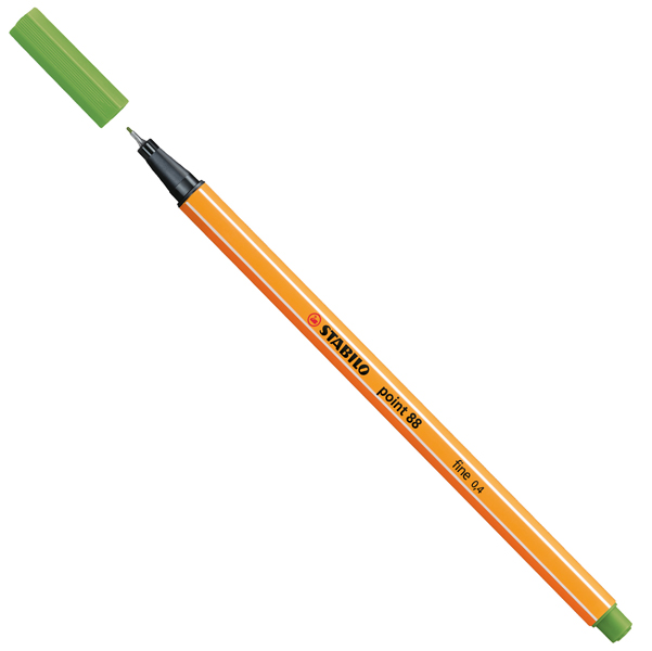 MD_58496 Fineliner Point 88 - tratto 0,4 mm - verde mela 33 - Stabilo - immagine 1
