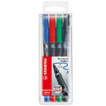 Pennarelli OHPen 843 universal permanente - punta media 1,0mm - astuccio  4 colori - Stabilo