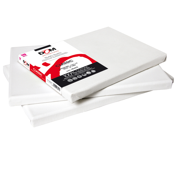 MD_59081 Tela pittura Classic - 18 x 24 cm - bianco - DOM - immagine 1