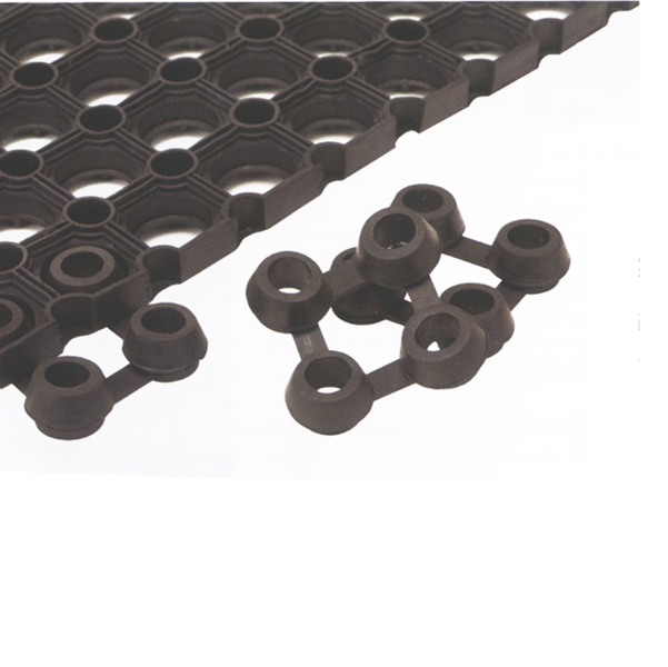 MD_60961 Connettori per tappeto in gomma Best - nero - Velcoc - conf. 25 pezzi - immagine 1