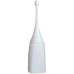 Portascopino per bagno - da terra - 12x12x48,5 cm - ABS -  bianco - Mar Plast