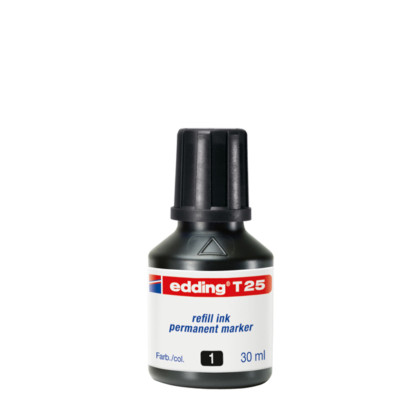 MD_61336 Ricarica Inchiostro marcatore permanente T25 - 30ml - nero - Edding - immagine 1