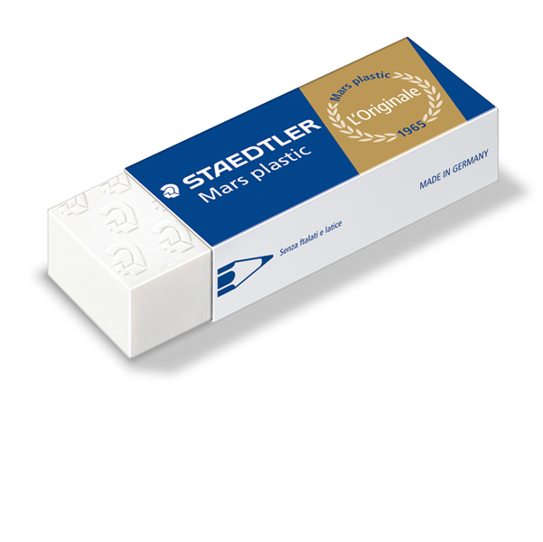 MD_61846 Gomma Mars Plastic - 65x23x13mm - bianca - Staedtler - immagine 1