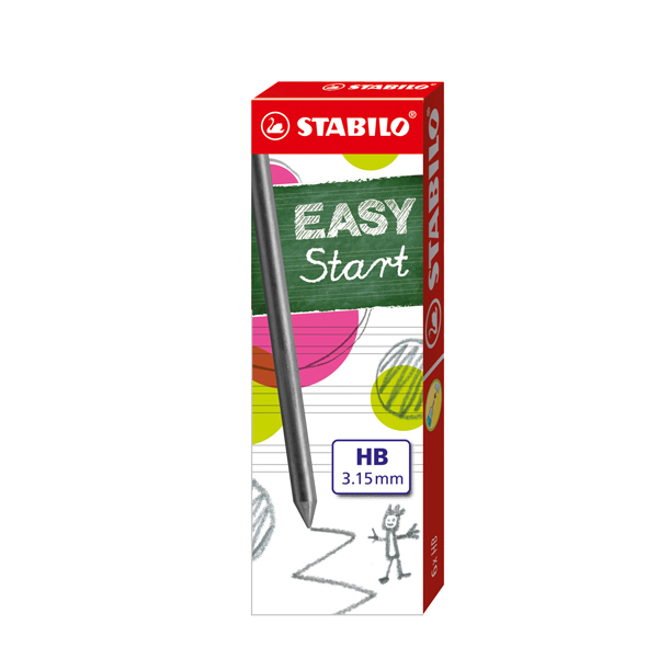 MD_61855 Mine Easystart - mina 3,15mm - gradazione HB - Stabilo - astuccio 6 mine - immagine 1