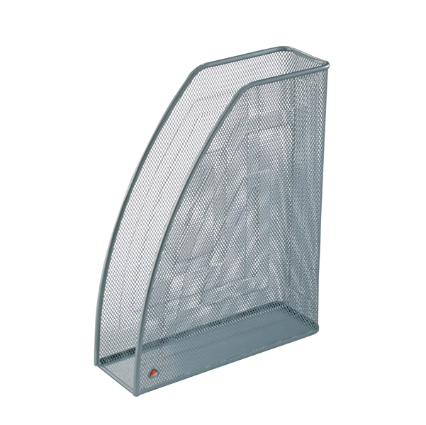 MD_61912 Portariviste Mesh - 26 x 8 x 33,5 cm - rete metallica - argento - Alba - immagine 1