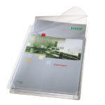 Buste forate alta capacità con lembo - 22 x 30 cm - PVC- trasparente - Leitz - conf. 5 pezzi