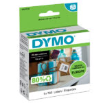 Rotolo 750 etichette LW S0929120 - 25 x 25 mm - carta - multiuso - removibile - bianco - Dymo