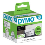 Rotolo 300 etichette LW S0929100 - 51 x 89 mm - carta - non adesiva - per badge - bianco - Dymo
