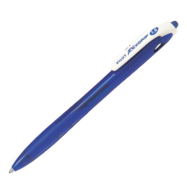 MD_64239 Penna a sfera a scatto Rexgrip Begreen - punta 1,6mm - blu - Pilot - immagine 1