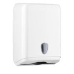 Dispenser asciugamani piegati a C/V/Z - 28x13,7x37,5 cm - plastica - bianco - Mar Plast