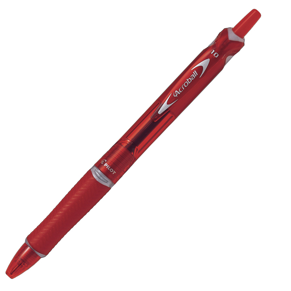 MD_64350 Penna a sfera a scatto Acroball Plastic - punta 1.0mm - rosso - Pilot - immagine 1
