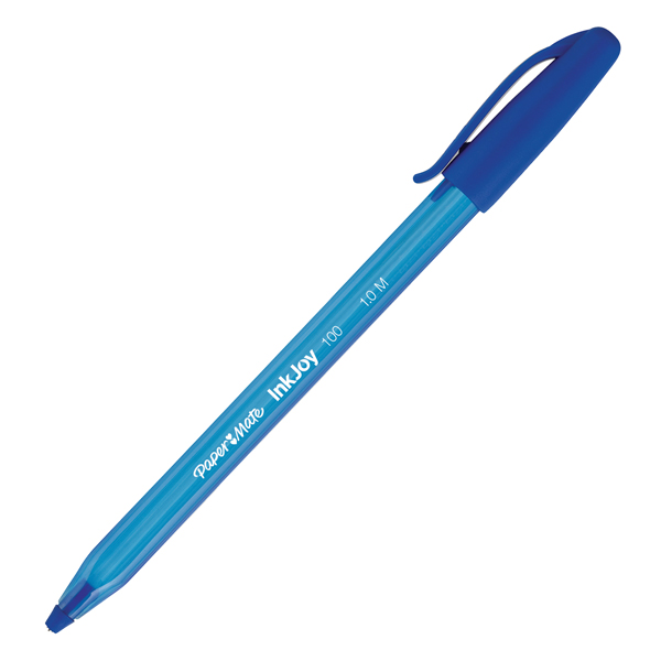 MD_64354 Penna a sfera con cappuccio Inkjoy 100 - punta 1,0mm - blu - Papermate - immagine 1