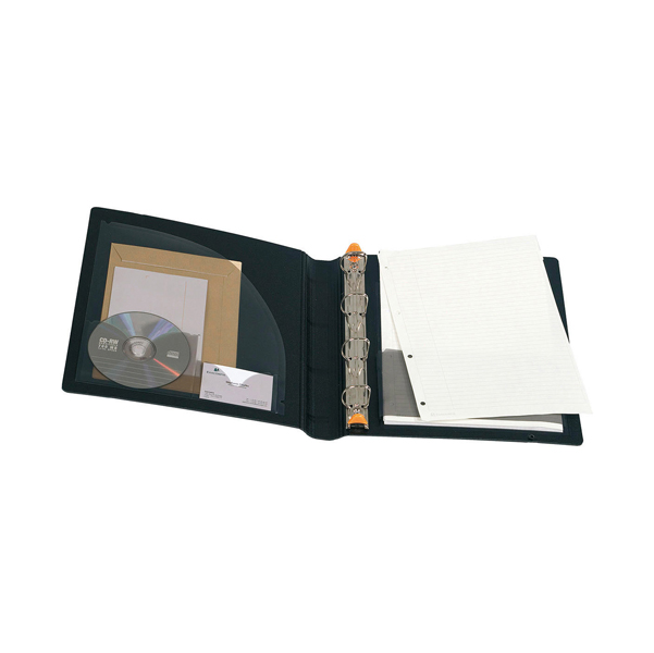 MD_64492 Raccoglitore Exabinder Exactive - A4 Maxi - 4 anelli a D 30 mm - PP - nero - Exacompta - immagine 1