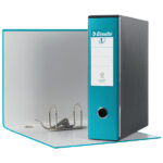 Registratore Eurofile G53 - dorso 8 cm - commerciale 23 x 30 cm - turchese - Esselte