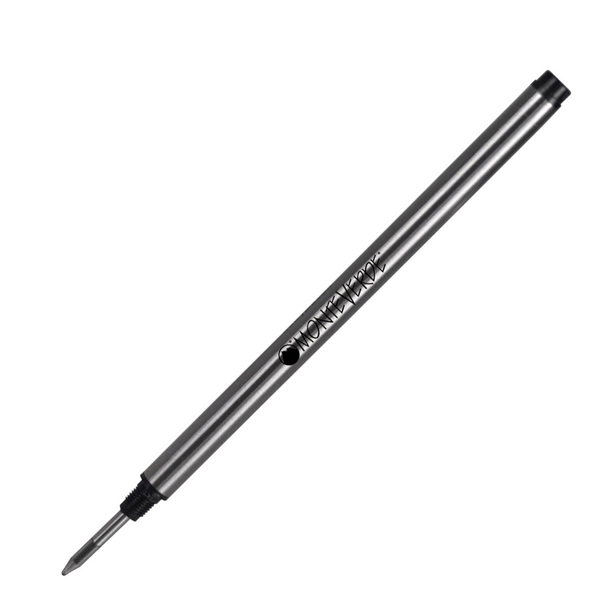 MD_64798 Refill in metallo per roller Montblanc - punta fine - nero - Monteverde - conf. 2 pezzi - immagine 1