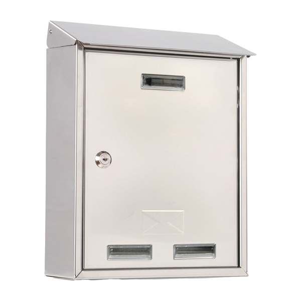 MD_65339 Cassetta postale Elios Steel - 25 x 30 x 10 cm - acciaio inox - Metalplus - immagine 1
