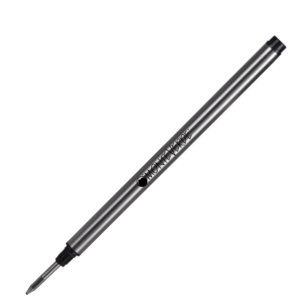 MD_65618 Refill in metallo per roller Montblanc - punta media - nero - Monteverde - conf. 2 pezzi - immagine 1