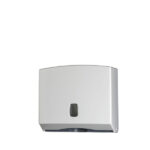 Dispenser asciugamani piegati C/Z/M Basica - 25x9,2x22 cm - bianco/grigio - Medial
