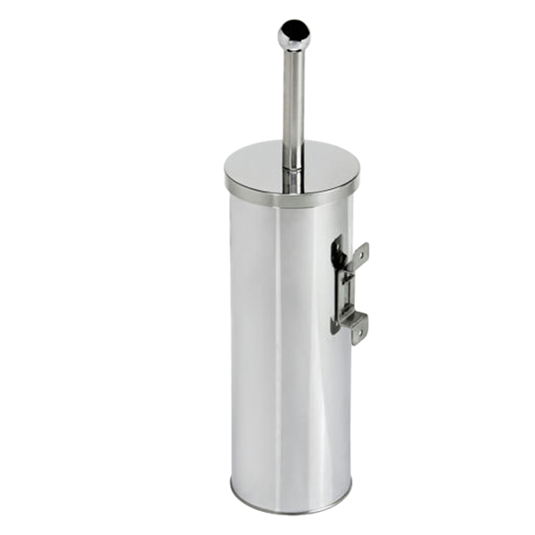 MD_67506 Portascopino WC Basic - da muro - acciaio inox - diametro 9,8 cm - altezza 38 cm - silver - Medial - immagine 1