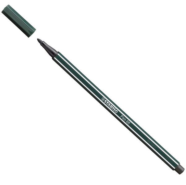 MD_67509 Pennarello Pen 68 - verde terra 63 - Stabilo - immagine 1