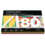 Carta Fabriano Colore - A4 - 80 gr - mix 5 colori forti - Fabriano - conf. 250 fogli