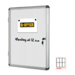 Bacheca per interni - fondo bianco magnetico - 6 fogli A4 - orizzontale - Bi-Office