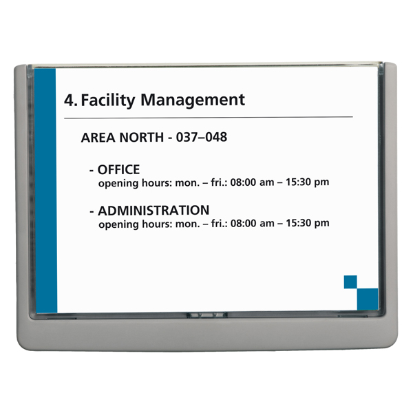 MD_67865 Targa per porte/pareti Click Sign - 21 x 14,9 cm (A5) - Durable - immagine 1