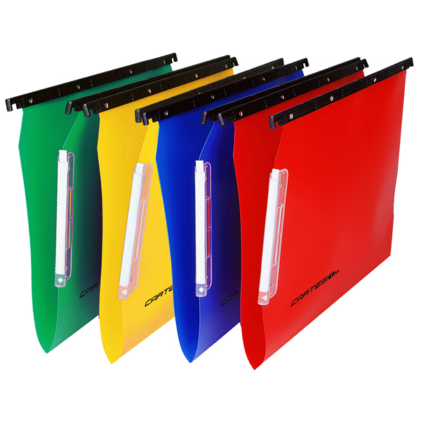 MD_68055 Cartella sospesa Cartesio PP - armadio - PPL - interasse 33 cm - fondo V - 32,6 x 28 cm - colori assortiti - Bertesi - immagine 1