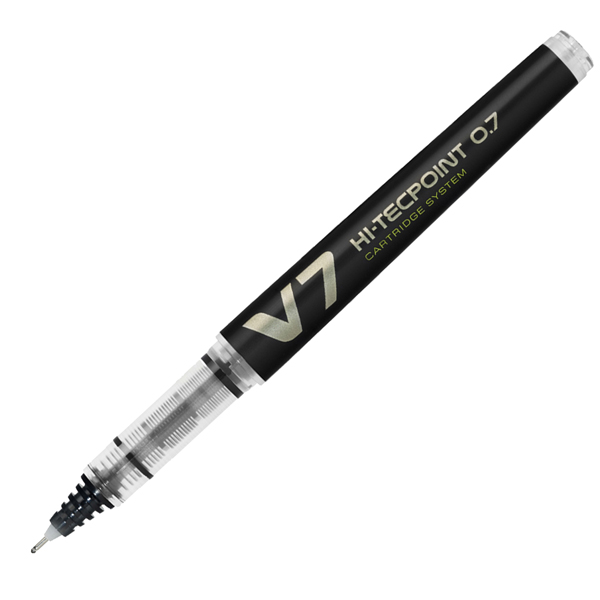 MD_68096 Roller Hi Tecpoint V7 ricaricabile Begreen con cappuccio - punta 0,70mm - nero - Pilot - immagine 1