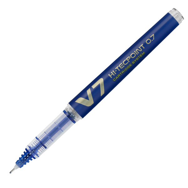 MD_68097 Roller Hi Tecpoint V7 ricaricabile Begreen con cappuccio - punta 0,70mm - blu - Pilot - immagine 1