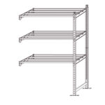 Scaffale Rang'Eco 300 - modulo aggiunta - 3 ripiani - portata ripiano 300 kg - 100 x 60 x 200 cm - acciaio - grigio/blu - Paperflow