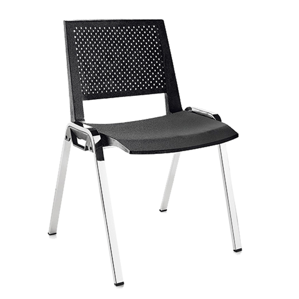 MD_68350 Seduta attesa Kentra - senza braccioli - nero - Unisit - immagine 1