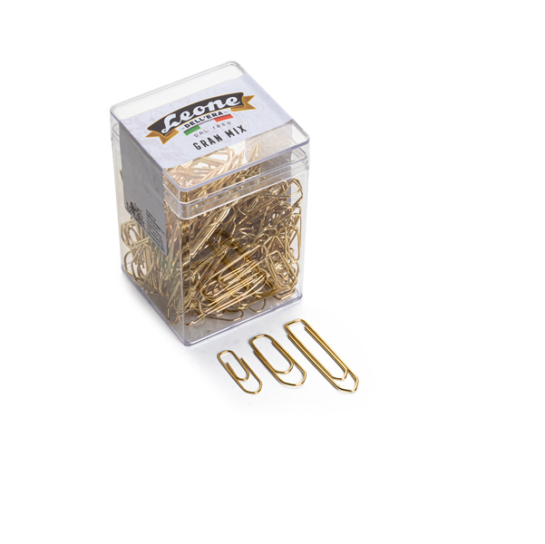 MD_68847 Fermagli ottonati - 125 gr - misure assortite - Leone - immagine 1