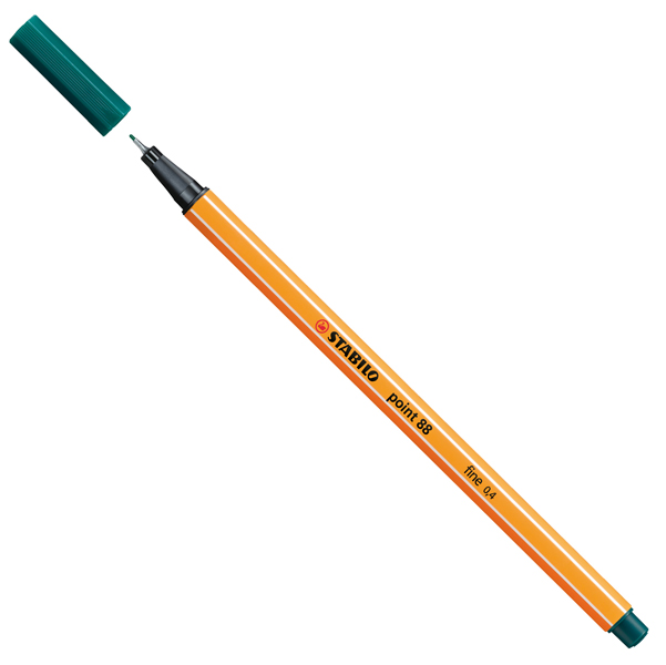 MD_70753 Fineliner Point 88 - tratto 0,4 mm - verde pino 53 - Stabilo - immagine 1