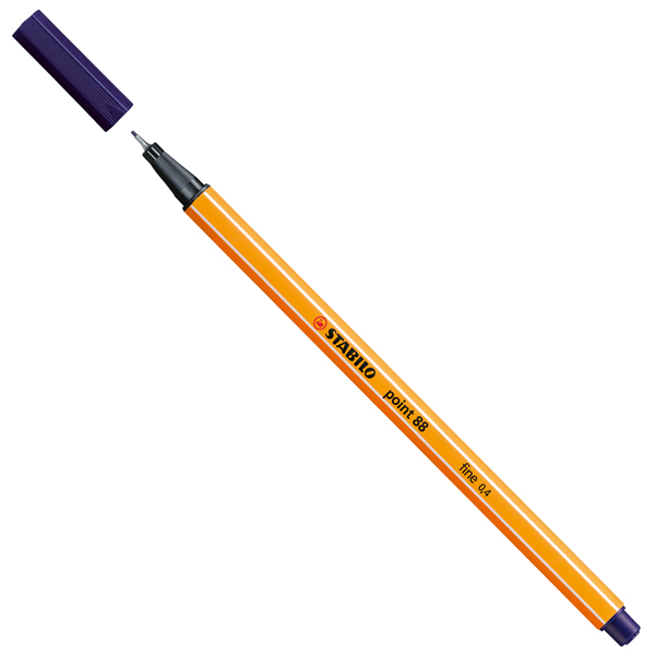MD_70754 Fineliner Point 88 - tratto 0,4 mm - blu notte 22 - Stabilo - immagine 1