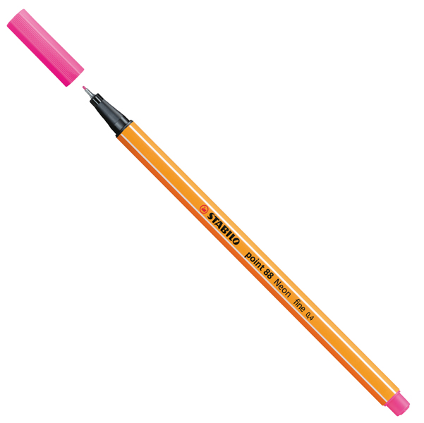 MD_70755 Fineliner Point 88 - tratto 0,4 mm - rosa neon 056 - Stabilo - immagine 1