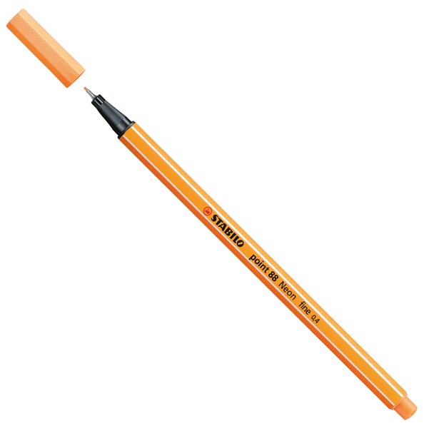MD_70756 Fineliner Point 88 - tratto 0,4mm - arancio neon 054 - Stabilo - immagine 1