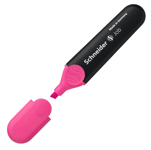 MD_70841 Evidenziatore Job - punta a scalpello - tratto da 1,0-5,0mm - colore rosa - Schneider - immagine 1