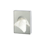 Dispenser ABS per sacchetti igienici - 9,8x2,5x13,8 cm - argento cromato - Medial