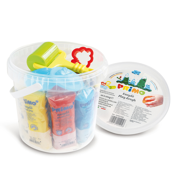 MD_71015 Pasta soffice Easy Dò - 100gr - Primo - Secchiello 10 panetti con accessori - immagine 1