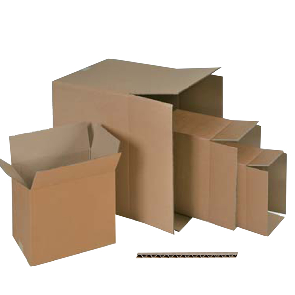 MD_71202 Scatola per imballo - onda singola - 30,4 x 21,5 x 16,4 cm - cartone - avana - immagine 1