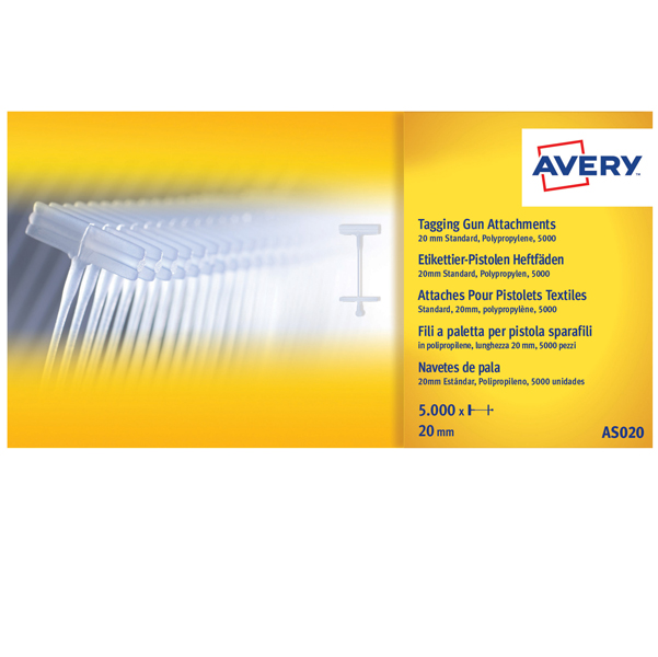MD_71224 Fili standard per sparafili - 2 cm - Avery - conf. 5000 pezzi - immagine 1