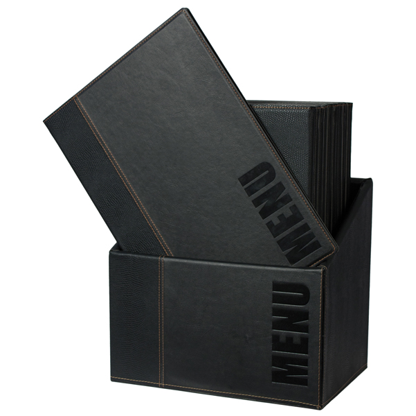 MD_71606 Menu Box Trendy - 20 portamenù - nero - Securit - immagine 1